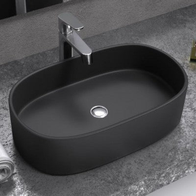 Morini Giordan lavabo da appoggio ovale in ceramica