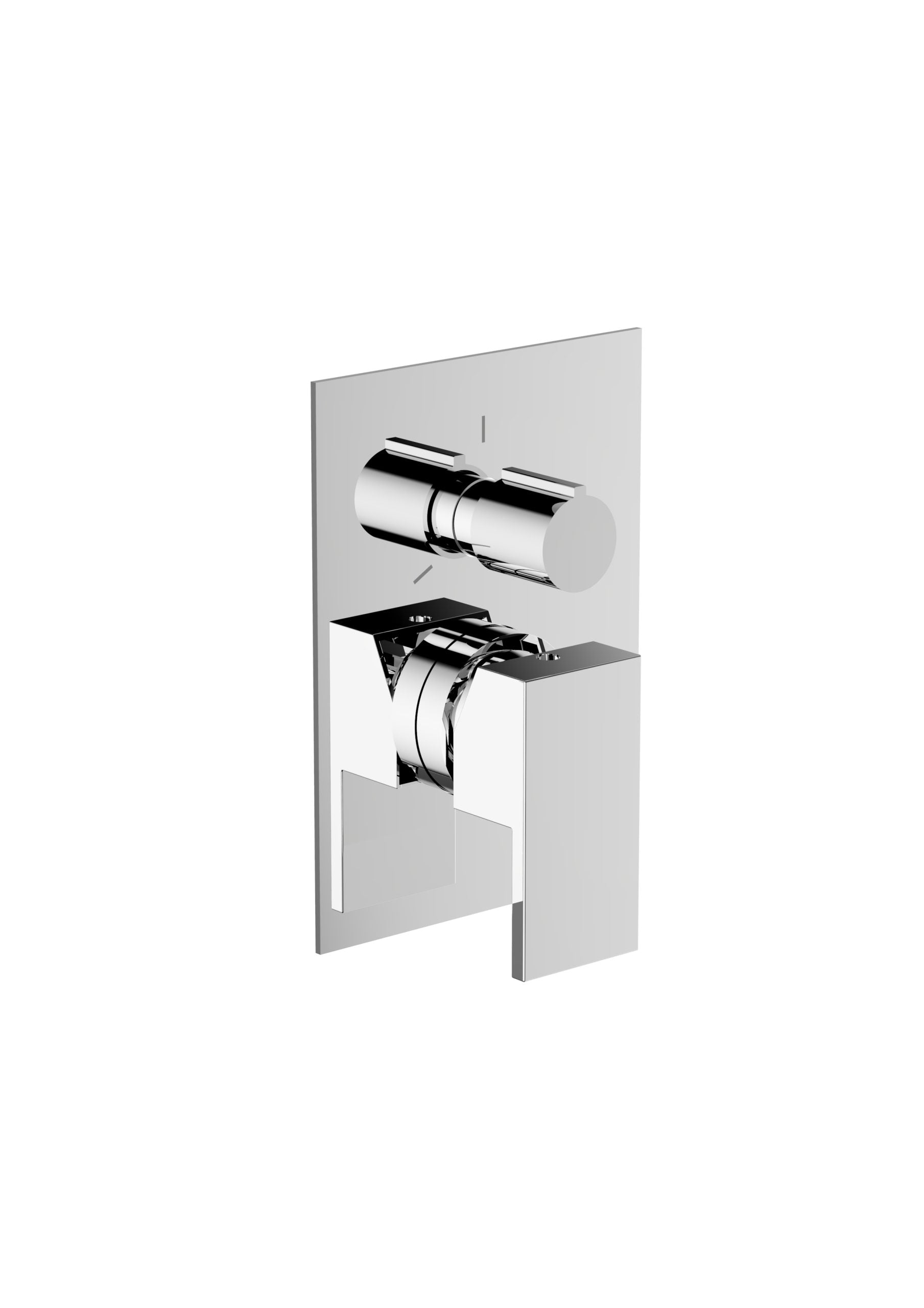 Teorema Pillar Parti esterne miscelatore doccia incasso 2 uscite deviatore pulsante