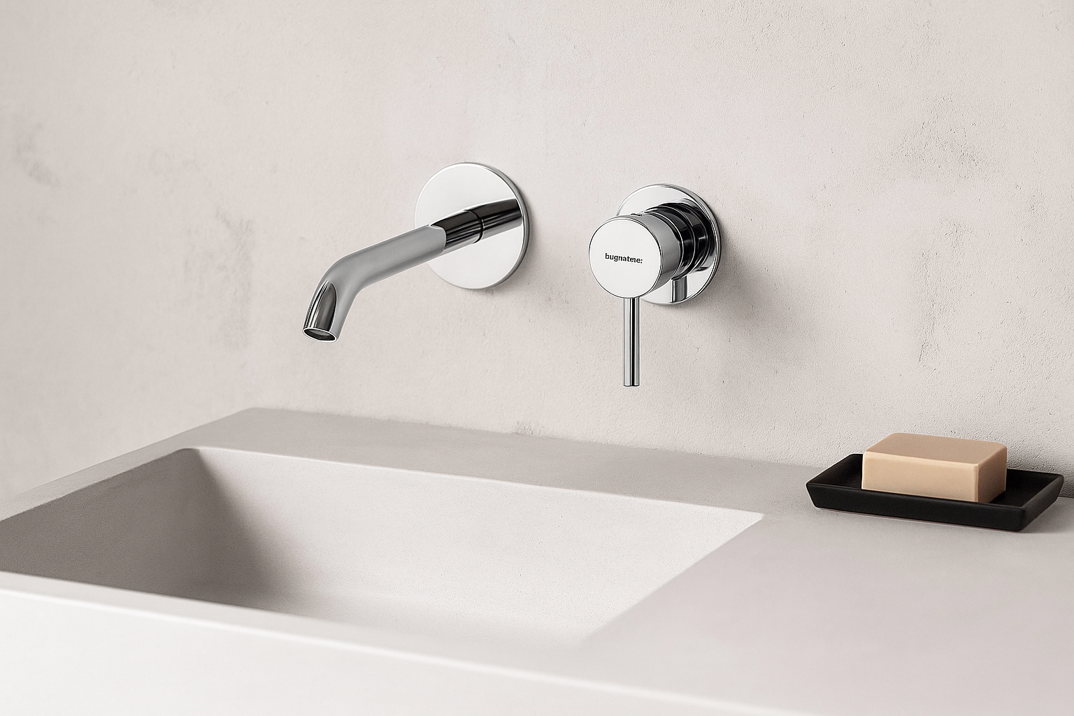 Bugnatese Kobuk Miscelatore lavabo a parete L 19CM