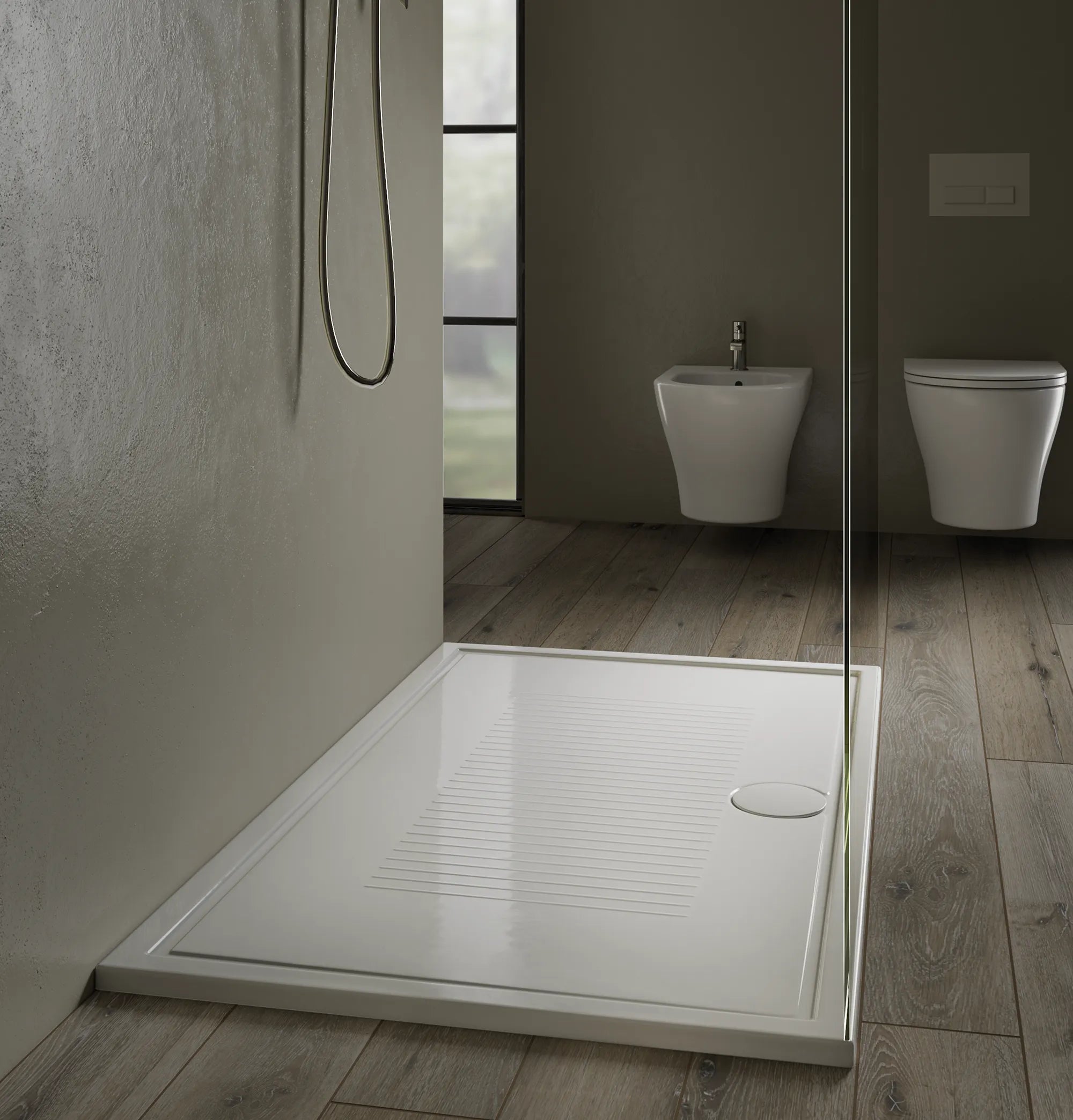 Hatria Lif H3 Piatto doccia in ceramica da 70